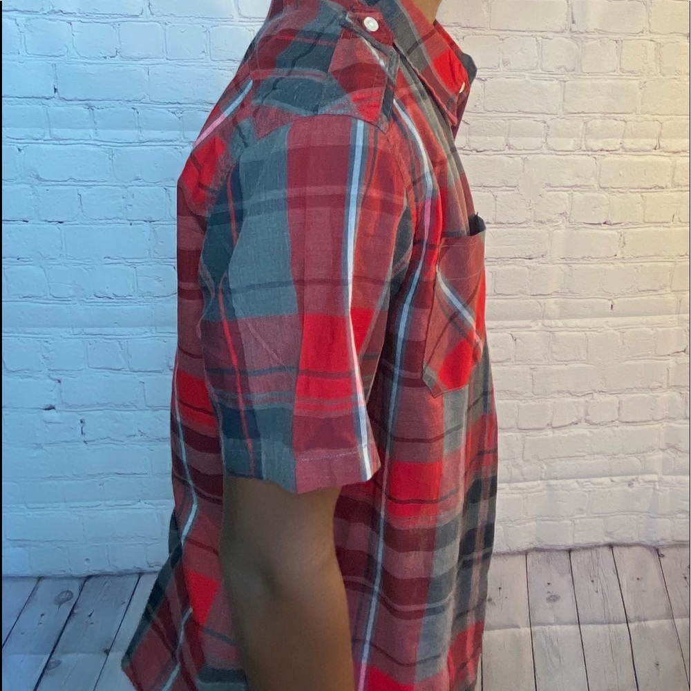 ❤️🖤Ecko unltd boys plaid short sleeve shirt ❤️🖤 - Picture 7 of 13